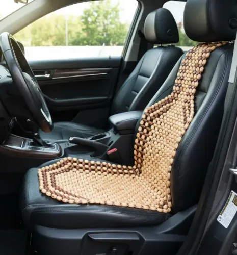 Encosto Massageador de Bambu para Banco de Carro Universal