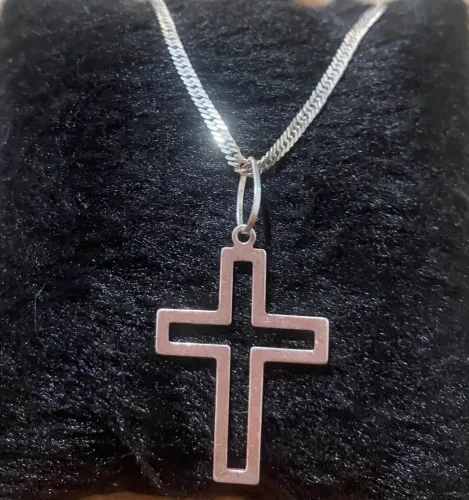 Colar e pulseira de prata