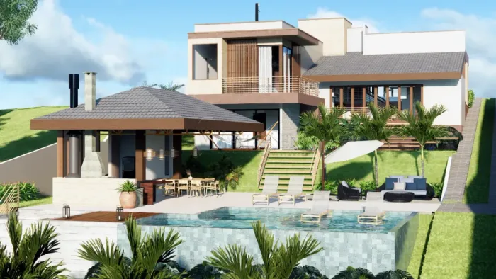 Sobrado à Venda em Condomínio em Jambeiro: 264m² Construídos em Terreno de 1.000m²!`