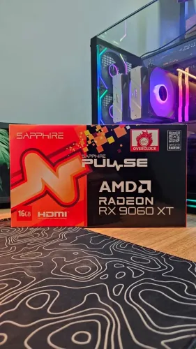 Placa de Vídeo SAPPHIRE RX 9060 XT PULSE AMD Radeon, 16GB, GDDR6, 20 Gbps, FidelityFX