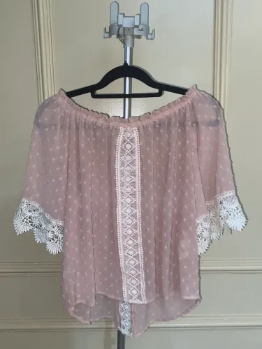 Blusa Ombro a ombro Rosa M