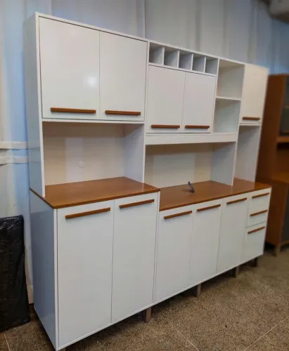 Armário de Cozinha Petra Valdemoveis, 11 Portas e 2 Gavetas - Entrega Imediata;