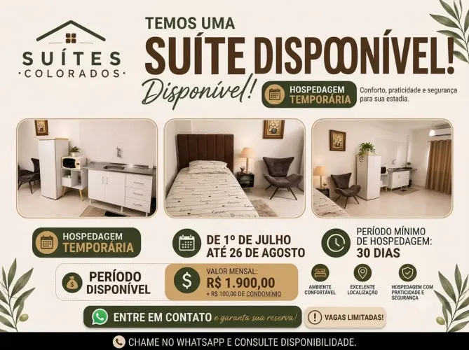 Kitnet Loft mobiliada - Suites Colorado *