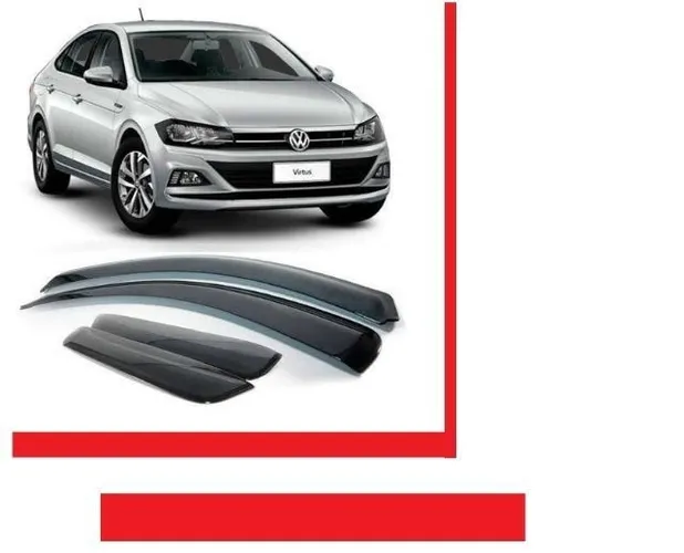 Calha Defletor De Chuva vw virtus 4 Portas dltub eybll