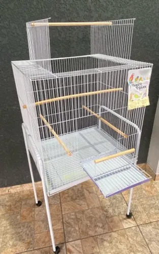 Viveiro grande triplex para papagaio, ring neck, calopsitas