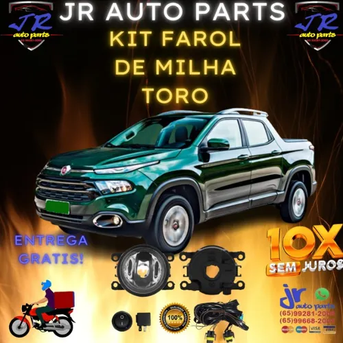 Kit Farol De Milha Fiat Toro 2018