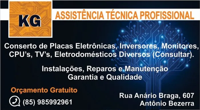 Assistência técnica, Reparação de placas eletrônicas .bicicletas elétricas.