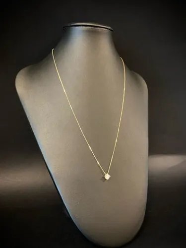 Colar em Ouro 18K 750 Ponto de Luz 