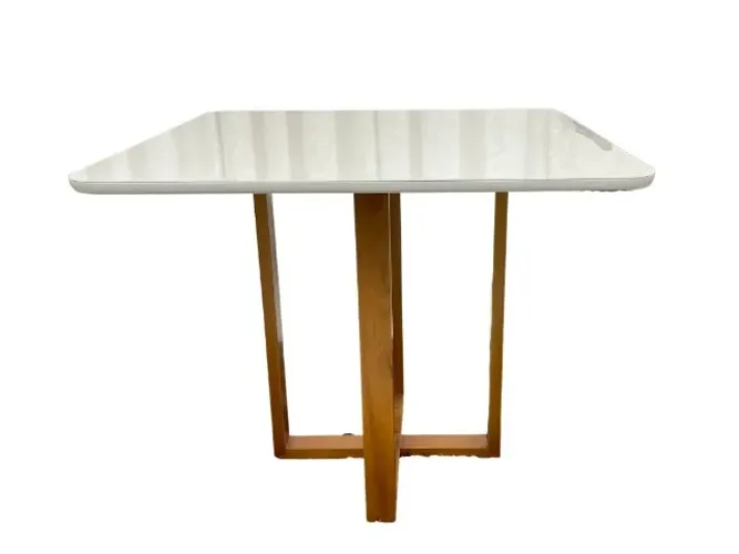Mesa de Jantar Itália 0.90×0.90 Cinamomo/Off White Frete Grátis - Até 12x