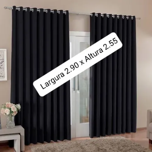 Cortinas Blackout em tecido 2.90 de Largura x 2.55 Altura Apenas R$ 160