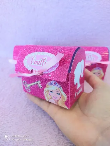 Festa Barbie caixinhas personalizadas pra festa de menina 