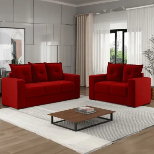 CONJUNTO DE SOFA COM ALMOFADAS SOLTAS 