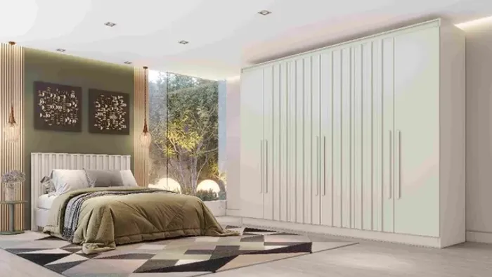 Roupeiro Oxford 6 Portas Off White Até 12x - Frete Grátis 