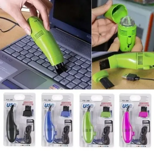 Mini Aspirador de Pó de Teclado Portátil USB