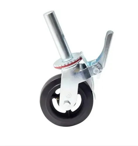 Rodizio para Andaime Borracha com Trava 6x2 Espiga Ajax