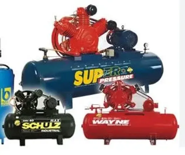 Aluguel de compressores de ar elétricos, pintura, industria