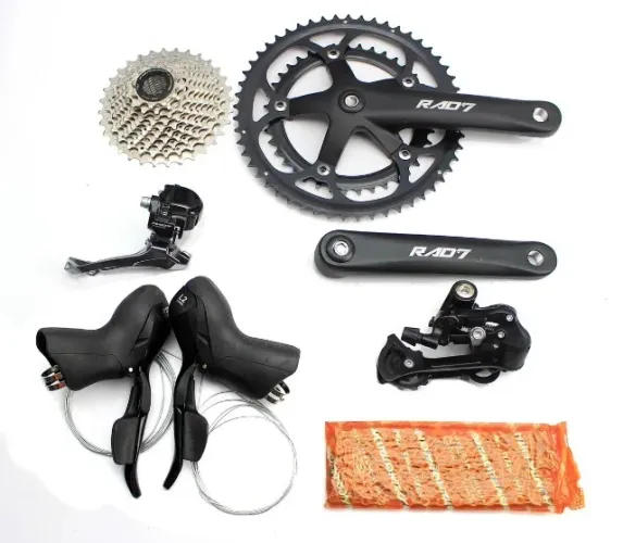 Kit Transmissão Speed Rad7 Racing 2x10 Pedivela + Cassete + STI + Corrente + Câmbios 21482
