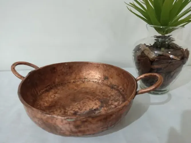 Pequena Caçarola De Cobre 18,0 Cm (cod 5)