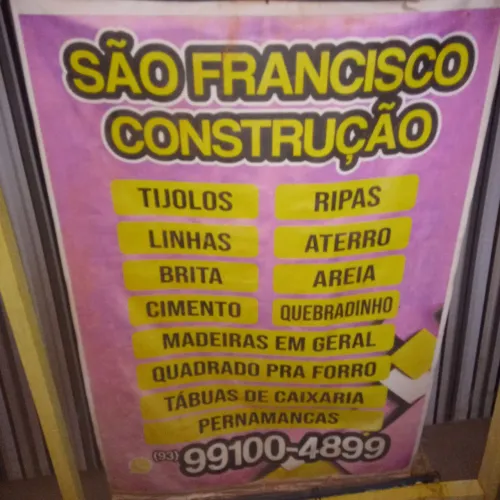 MADEIRAS TIJOLOS AREIA ATERRO BRITA QUADRADINHO