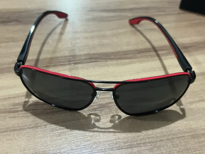Óculos De Sol Prada Linea Rossa Mod Sps50y 19g-02g Preto