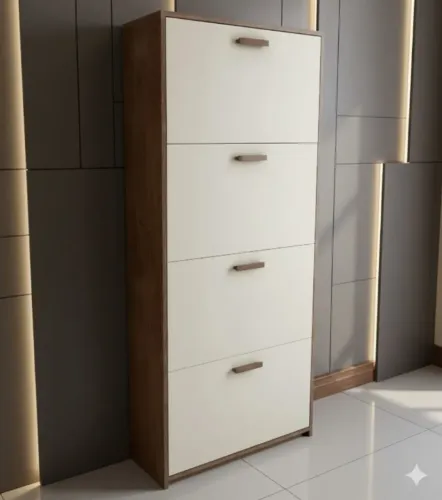 Sapateira juliete com 4 portas canela off