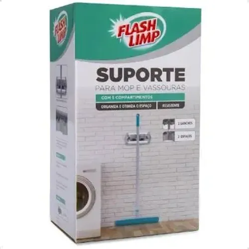 Suporte para Mop e Vassouras Flash Limp 