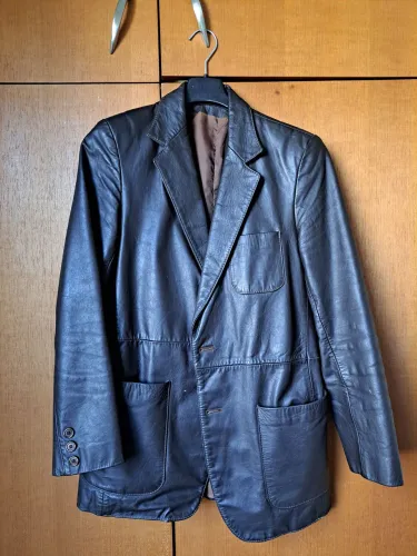 Blazer de Couro Vintage
