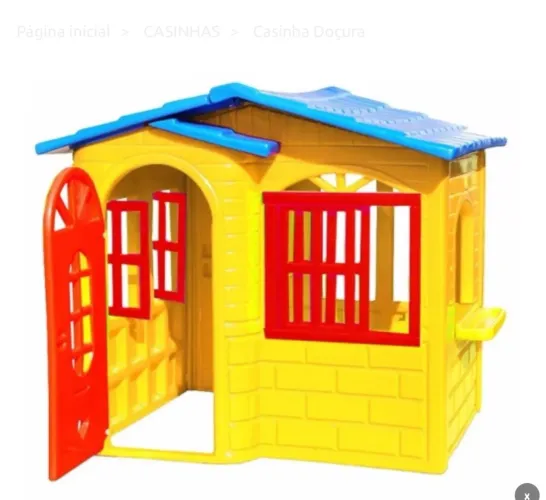Casinha branca de Brincar Infantil - Diversão Garantida!