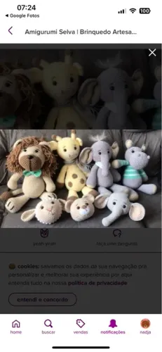 Amigurumi Selva - Brinquedos de Pelúcia