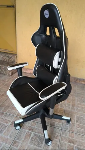 Cadeira Gamer Dazz Preta e Branca