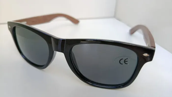 Oculos de Sol BARCUR® Com Hastes em Bamboo Lentes Polarizadas Proteção UV Entrega Gratis