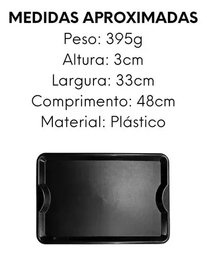Bandejas gigante plástica para lanches 