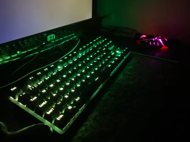 Teclado de computador + mouse