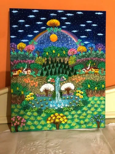 Raquel gallena tema arco íris na cidade medida 40x50