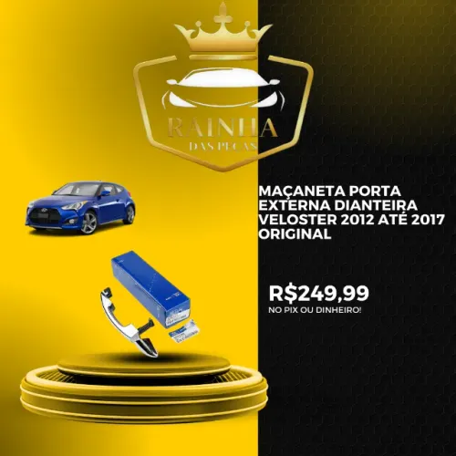 Maçaneta Porta Externa Dianteira  Veloster 2012 até 2017 Original