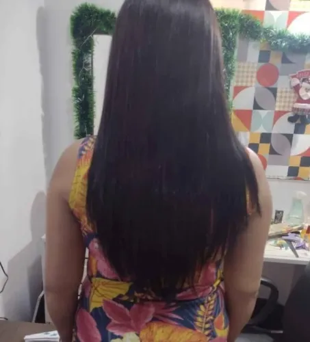 Cabelo 100% humano 43 cm