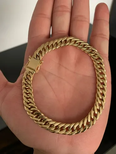 Pulseira Masculina de Ouro 18k com 10.22 gramas 