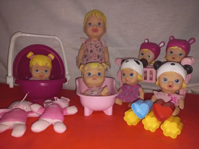 Lote Coleção Bonecas Bebês + Acessórios 