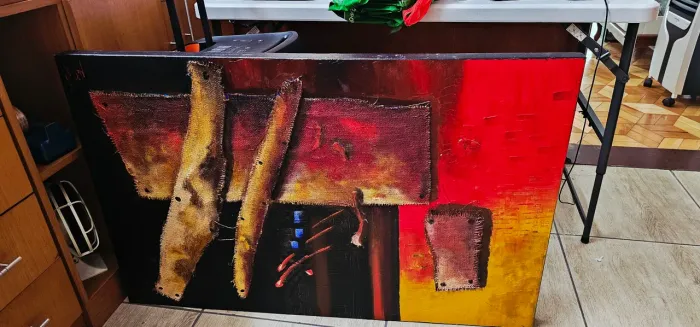 Quadro Abstrato 70 X 110 cm