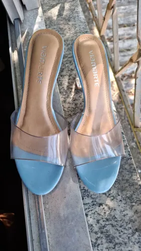 Saltinho azul e transparente Viamarte 