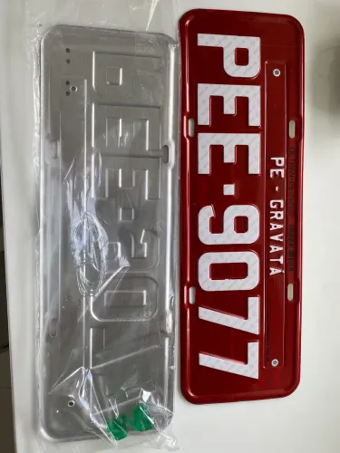 Placa de veículo antiga