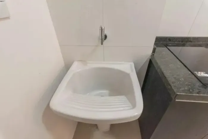 Tanque de Louça Branco Novo (sem uso)