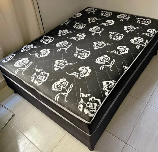 Cama Box Casal Floral Elegante 380 