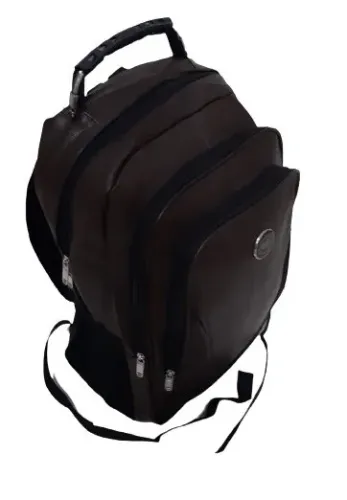 Mochila masculina Faculdade Trabalho Couro Sintético