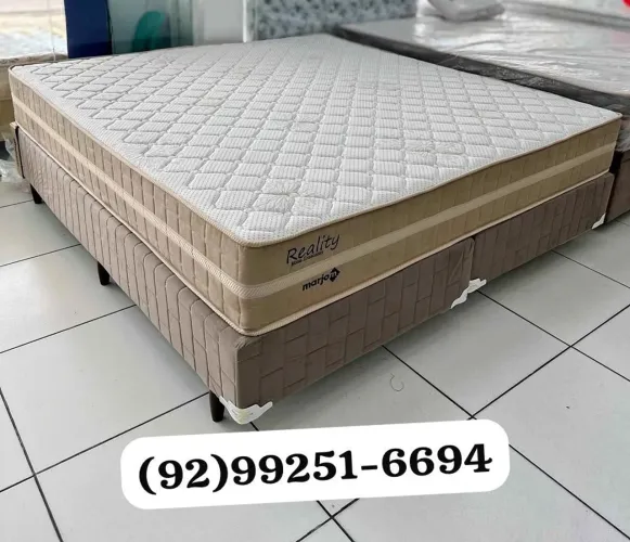 cama queen molas ensacadas base e colchao