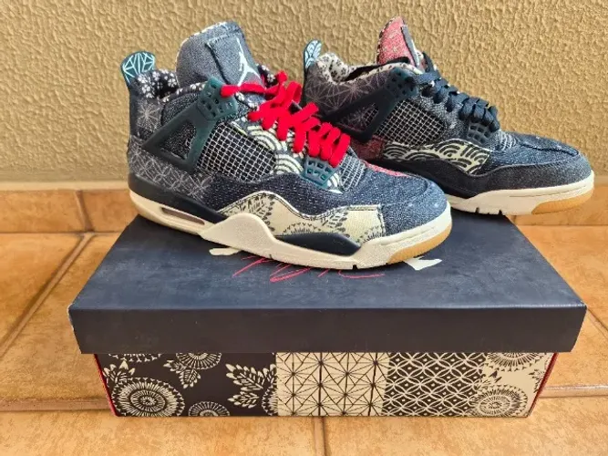 TÊNIS air jordan 4 "sashiko" denim RARÍSSIMO E ORIGINALÍSSIMO