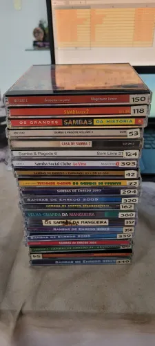 Coleção de CDs de Samba e Pagode 100 itens 