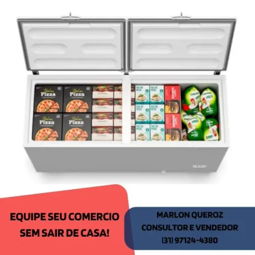 Freezer Congelador Metalfrio 546L Horizontal Novo