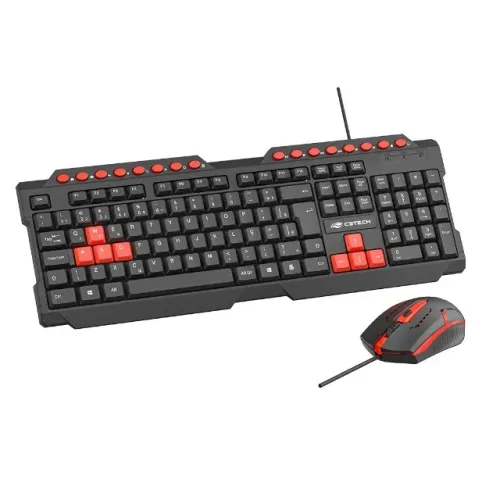Kit Teclado + Mouse Game USB GK-20V2BK C3Tech Novo Gamer para Jogos PC Gamer Loja Coimbra 