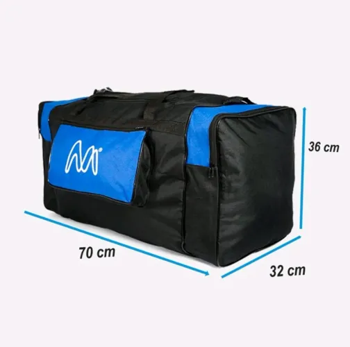 Mala de Viagem Grande 70x32x36cm - Preta e Azul